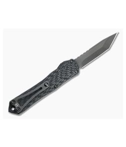Heretic Knives Manticore-S Tanto DLC Elmax Twill Carbon Fiber OTF Automatic H023-6A-CF - HRT-H023-6A-CF 1