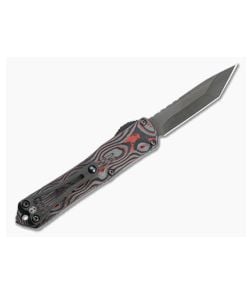 Heretic Knives Manticore-S Tanto DLC Elmax Orange Camo Carbon Fiber OTF Automatic H023-6A-ORCF - HRT-H023-6A-ORCF 1