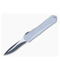 Heretic Manticore-S Gray Handle with Two-Tone Black MagnaCut Recurve OTF Auto H025-10A-GRAY - HRT-H025-10A-GRAY 1