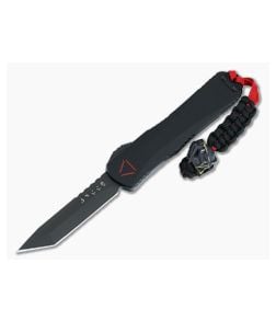 Heretic Manticore-E Predator Black Aluminum Handle Black DLC MagnaCut Tanto OTF Auto H027-6A-PREDC - HRT-H027-6A-PREDC 1