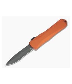 Heretic Knives Manticore-E Recurve Black DLC S35VN Orange EDC OTF Automatic H029-6A-ORG - HRT-H029-6A-ORG 1