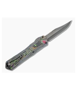 Heretic Knives Manticore-X Black DLC Bowie Awesome 80's Camo Carbon OTF Automatic H030B-6A-CF80S - HRT-H030B-6A-CF80S 1
