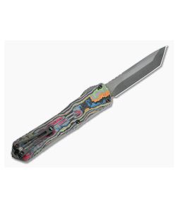 Heretic Knives Manticore-X Black DLC Tanto Awesome 80's Camo Carbon OTF Automatic H031-6A-CF80S - HRT-H031-6A-CF80S 1
