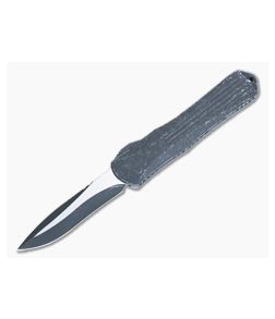 Heretic Manticore-X Breakthrough Gray Handle with Two-Tone Battleworn Black MagnaCut Recurve OTF Auto H033-14A-BRKGRY - HRT-H033-14A-BRKGRY 1