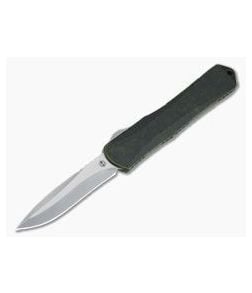 Heretic Knives Manticore-X Stonewashed Recurve Breakthrough Green OTF Automatic H033-2A-BRKGR - HRT-H033-2A-BRKGR 1