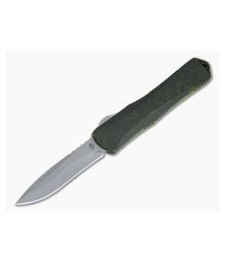 Heretic Knives Manticore-X Battleworn Recurve Breakthrough Green OTF Automatic H033-5A-BRKGR - HRT-H033-5A-BRKGR 1