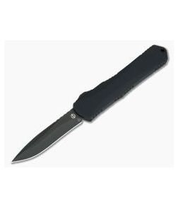 Heretic Knives Manticore-X Recurve Tumbled DLC Tactical Black OTF Automatic H033-6A-T - HRT-H033-6A-T 1