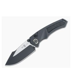 Heretic Knives Pariah Prototype Two-Tone Black Elmax Dual Action Liner Lock Automatic H048-10A-PROTO - HRT-H048-10A-PROTO 1