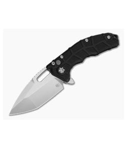 Heretic Martyr MagnaCut Stonewash Black Polymer Button Lock Flipper (3.50" Blade) H057-2A - HRT-H057-2A 1