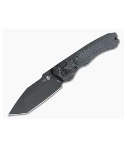 Heretic Knives Wraith Auto Tanto DLC Elmax Bolstered Integral Carbon Fiber Automatic H100-6A-CF - HRT-H100-6A-CF 1