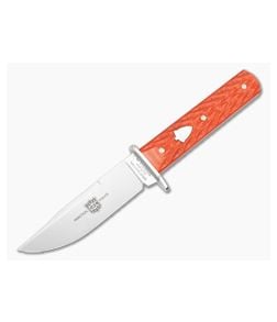 GEC H10 Hunter Fixed Blade Jigged Orange Micarta - GEC-H10125-JOM 1
