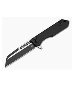 Heretic Jinn Button Lock Flipper Two Tone Black Magnacut - HRT-H213-10A-T 1