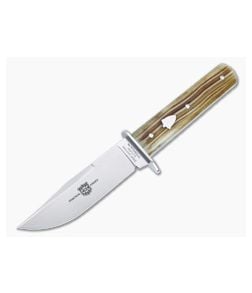 Great Eastern Cutlery H30 Hunter Fixed Blade Jigged Frontier Bone Satin 1095 Clip Point H30123-JFB - GEC-H30123-JFB 1