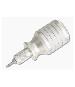 Scout Leather Co. Hex Bit Driver Stubby Silver Aluminum - SLC-HBD-AL 1