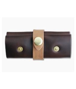 Scout Leather Co. Hex Bit Driver Tool Roll Brown Leather - SLC-HBDTR-BN 1