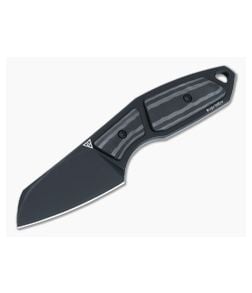 Suprlativ Knives Hella Fixed Blade Carbon Fiber Black PVD M390 Sheepsfoot Blade - SPR-HELLA-PVD 1