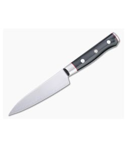 Mcusta Zanmai Classic Pro Petty 110 mm VG10/Damascus Black Pakkawood Kitchen Knife HFB-8001D - MC-HFB-8001D 1