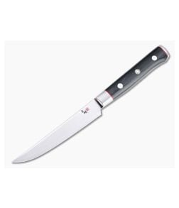 Mcusta Zanmai Classic Pro Steak Knife VG10/Damascus Black Pakkawood Kitchen Knife HFB-8020D - MC-HFB-8020D 1