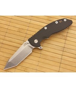 Hinderer Knives XM-18 3.5" Fatty Harpoon Tanto Black - HK-XM18-35-FAT14 1
