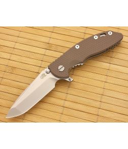 Hinderer Knives XM-18 3.5" Fatty Spanto Flipper Dark Earth - HK-XM18-35-FAT4 1