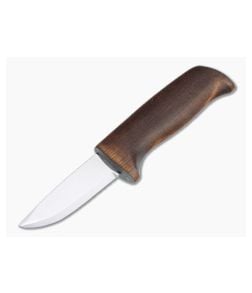 Helle Knives Spire 12C27 Stainless Dark Birch Blunt Tip Fixed Blade Knife - HLK-200006 1