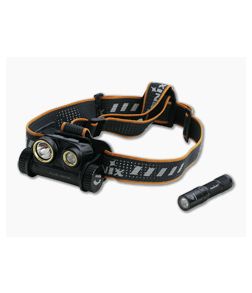 Fenix HM65R 1400 Lumen Rechargeable LED Headlamp + E01 V2.0 Flashlight HM65RL2BK - FF-HM65RL2BK-B 1