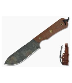Smith & Sons Honcho Original Patina D2 Natural Micarta Fixed Blade - SS-HONCHO-NM-OP 1