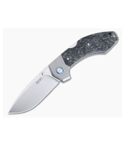 MKM Mikita x Rumici Hero Satin M390 Marbled Carbon Fiber Advanced Back Lock Folder HR-CFT - MKM-HR-CFT 1