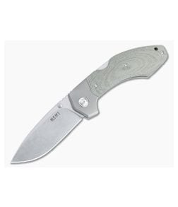MKM Mikita x Rumici Hero Stonewashed M390 Green Canvas Micarta Advanced Back Lock Folder HR-GCT - MKM-HR-GCT 1
