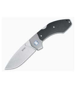 MKM Mikita x Rumici Hero Stonewashed M390 Black G10 Advanced Back Lock Folder HR-GTBK - MKM-HR-GTBK 1