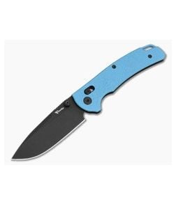 Reate Horizon X Drop Point Blue Fatcarbon Glass Nitro-X7 Black PVD Crossbar Lock Knife (3.20" Blade) - RK-HRZN-X-02 1