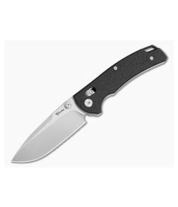 Reate Horizon X Drop Point Black Fatcarbon Glass Nitro-X7 Stonewash Crossbar Lock Knife (3.20" Blade) - RK-HRZN-X-09 1