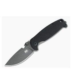 DPx Gear HEST/F Folder Black G10 Tumbled Gray Niolox - DPX-HSF013 1