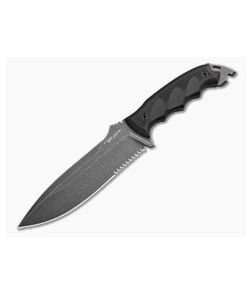 DPx Gear HEST 6 Assault Black PVD Stonewash Serrated Niolox HSX019 - DPX-HSX019 1