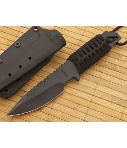 Strider HT-S Spear Point Black Cord Wrap Black Cerakote PD#1 - SK-HT-S-SS-BCWB-PD1 1