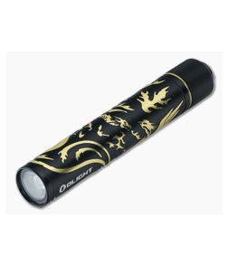 Olight I3T 2 Dragon & Phoenix (Black and Gold) 200 Lumen EDC Flashlight - OL-I3T-2-DGPNGDBK 1