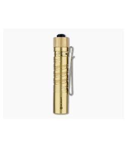 Olight i5T EOS Raw Brass AA 300 Lumen Slim Tail Switch Flashlight - OL-I5T-BRS 1