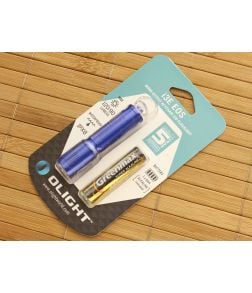 Olight i3E EOS Blue Keychain Flashlight AAA Battery - OL-I3E-BLU 1
