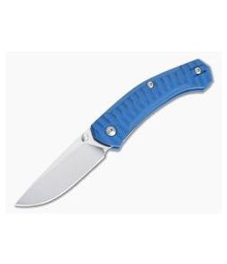 GiantMouse ACE Iona Blue G10 Satin M390 Liner Lock Folder - GM-IONA-BLUE-G10 1