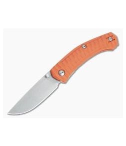 GiantMouse ACE Iona Orange G10 Stonewashed M390 Liner Lock Folder - GM-IONA-ORANGE-G10 1
