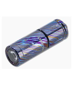 Olight IXV LTD Titanium Damascus USB-C Rechargeable Keychain Flashlight - OL-IXV-TD 1