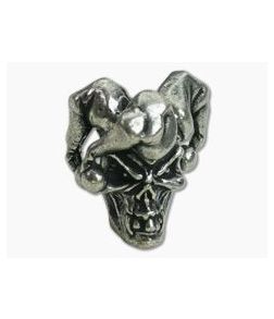 Schmuckatelli Jester Skull Bead Pewter - ST-JSP 1