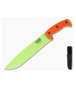 ESEE Junglas Machete Venom Green Orange G10 Kydex Sheath - ESEE-JUNGLAS-VG-E 1