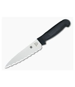 Spyderco Paring Kitchen Knife 4.5" Serrated Edge - SP-K05SBK 1