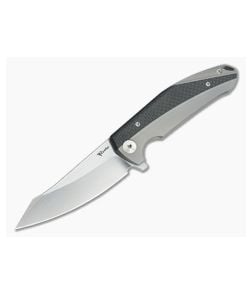 Reate Knives K-1 Carbon Fiber RWL34 Stonewash Flipper - RK-K1-V5 1