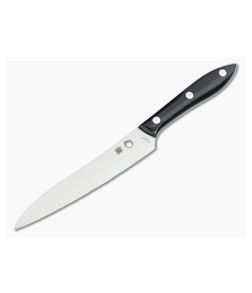 Spyderco Cook's Knife Black Corian K11P - SP-K11P 1