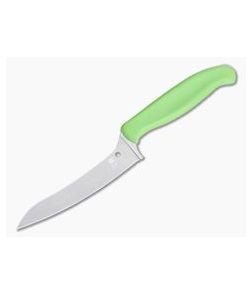 Spyderco Pointed Z-Cut Green Plain Edge Kitchen Knife K14PGN - SP-K14PGN 1