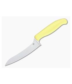 Spyderco Pointed Z-Cut Yellow Plain Edge Kitchen Knife K14PYL - SP-K14PYL 1