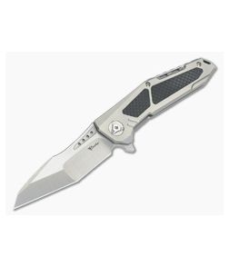 Reate Knives K-3 Carbon Fiber Inlay Compound Ground CTS-204P Flipper - RK-K3-004 1