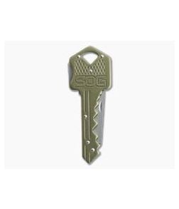 SOG Key Knife Brass Back Lock Folding Knife KEY102-CP - SOG-KEY102-CP 1